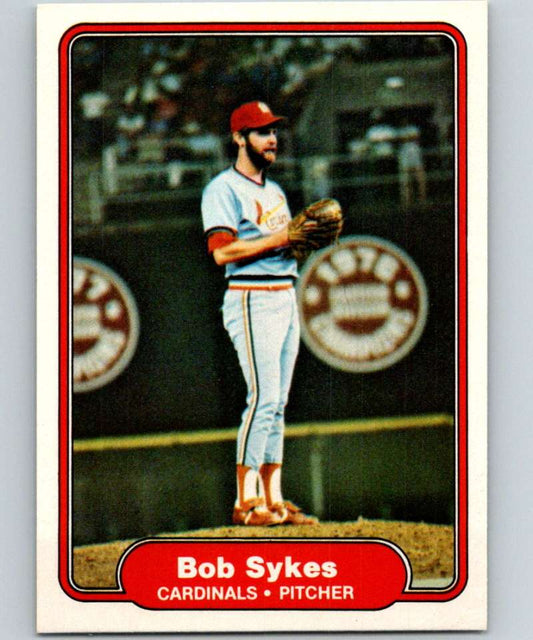 1982 Fleer #130 Bob Sykes Cardinals Image 1