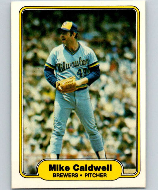 1982 Fleer #136 Mike Caldwell Brewers Image 1