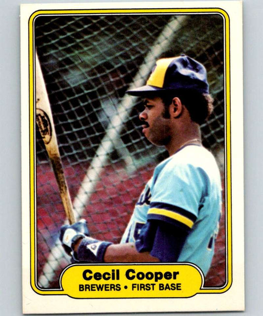 1982 Fleer #138 Cecil Cooper Brewers
