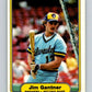 1982 Fleer #142 Jim Gantner Brewers Image 1