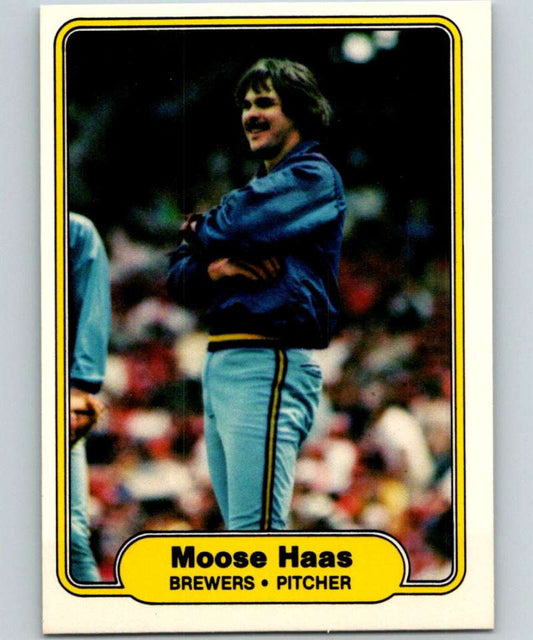 1982 Fleer #143 Moose Haas Brewers Image 1