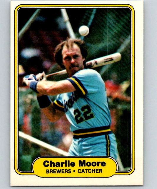 1982 Fleer #150 Charlie Moore Brewers Image 1