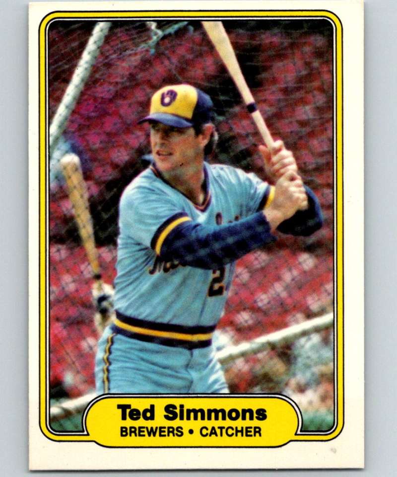 1982 Fleer #152 Ted Simmons Brewers Image 1