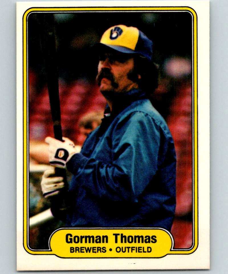 1982 Fleer #154 Gorman Thomas Brewers Image 1