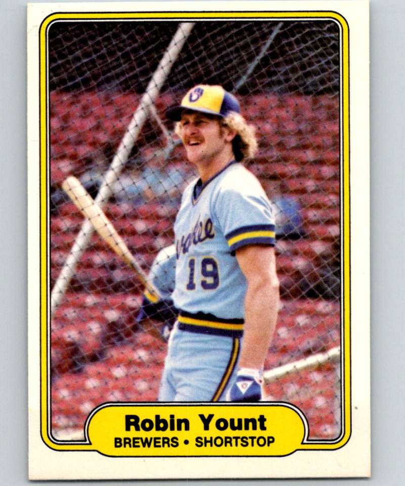 1982 Fleer #155 Robin Yount Brewers Image 1