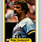 1982 Fleer #156 Pete Vuckovich Brewers Image 1