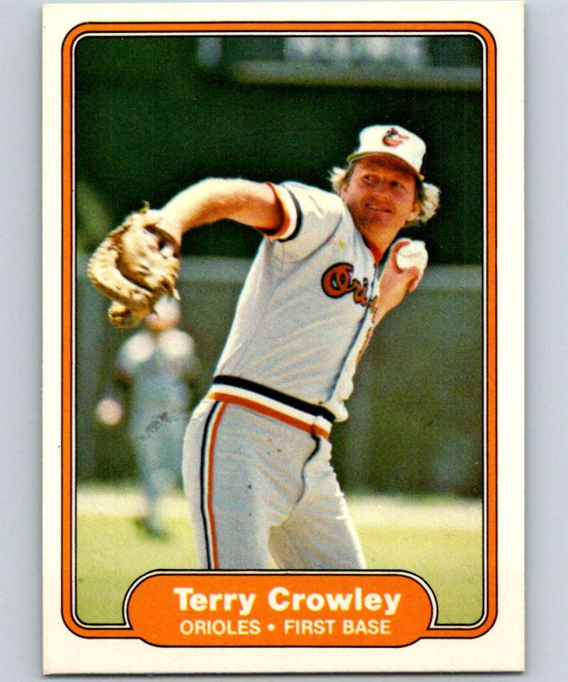 1982 Fleer #160 Terry Crowley Orioles Image 1