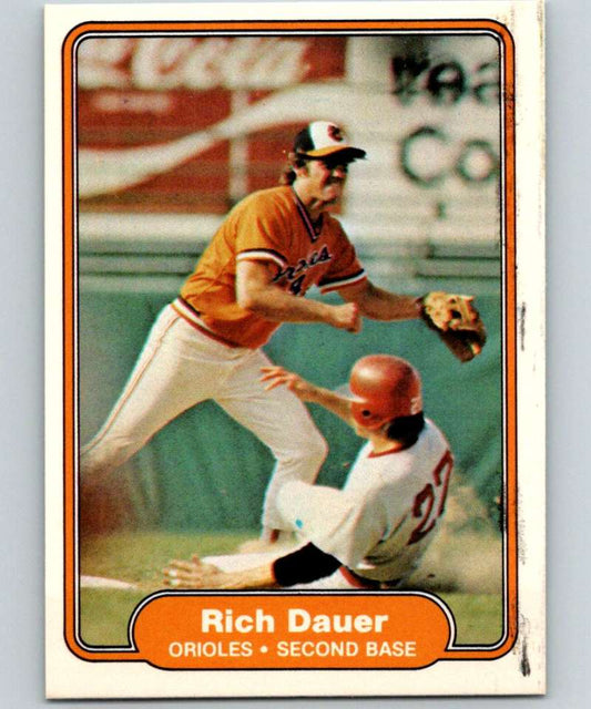 1982 Fleer #161 Rich Dauer Orioles Image 1