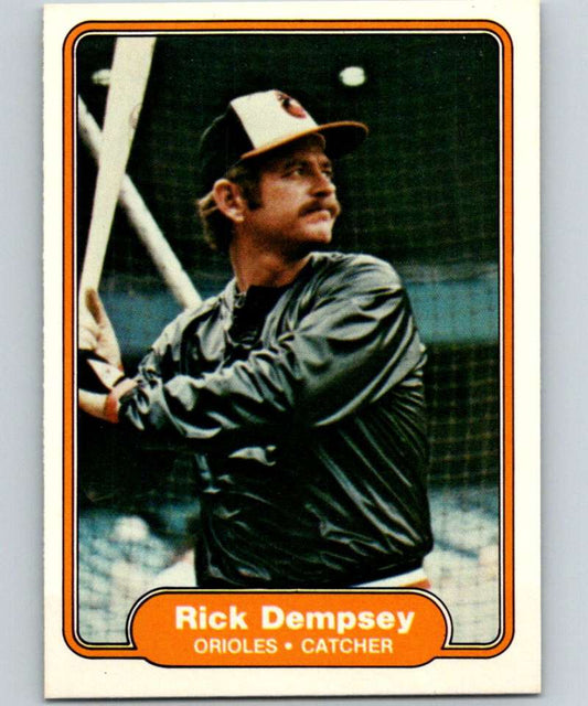 1982 Fleer #163 Rick Dempsey Orioles Image 1
