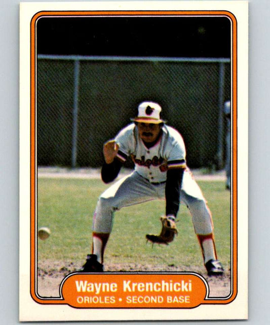 1982 Fleer #168 Wayne Krenchicki Orioles Image 1
