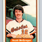 1982 Fleer #172 Scott McGregor Orioles Image 1