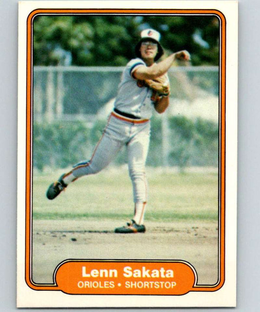 1982 Fleer #178 Lenn Sakata Orioles Image 1