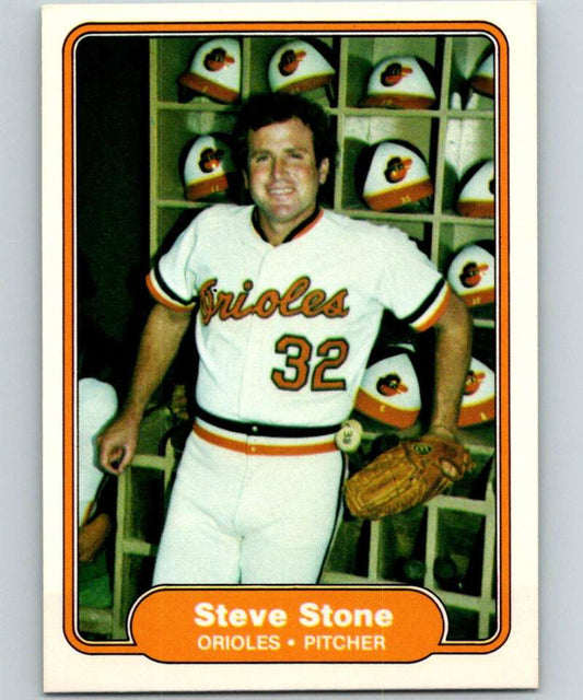 1982 Fleer #182 Steve Stone Orioles Image 1
