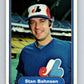 1982 Fleer #183 Stan Bahnsen Expos