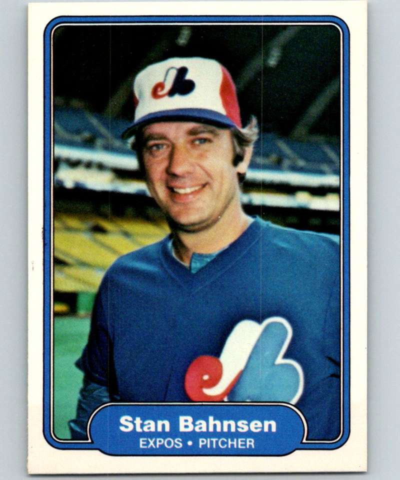 1982 Fleer #183 Stan Bahnsen Expos