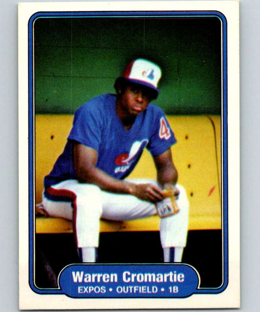 1982 Fleer #186 Warren Cromartie Expos