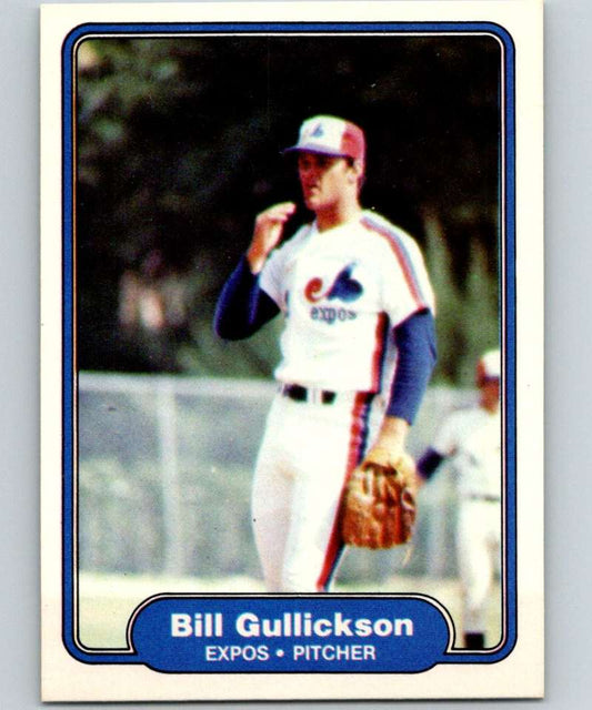 1982 Fleer #190 Bill Gullickson Expos Image 1
