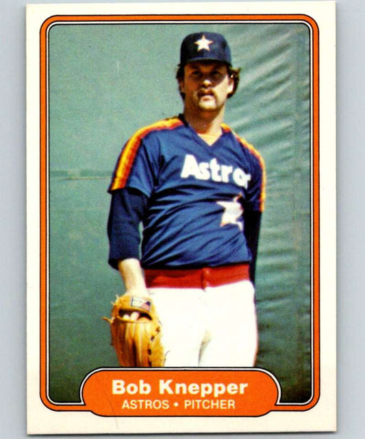 1982 Fleer #219 Bob Knepper Astros Image 1