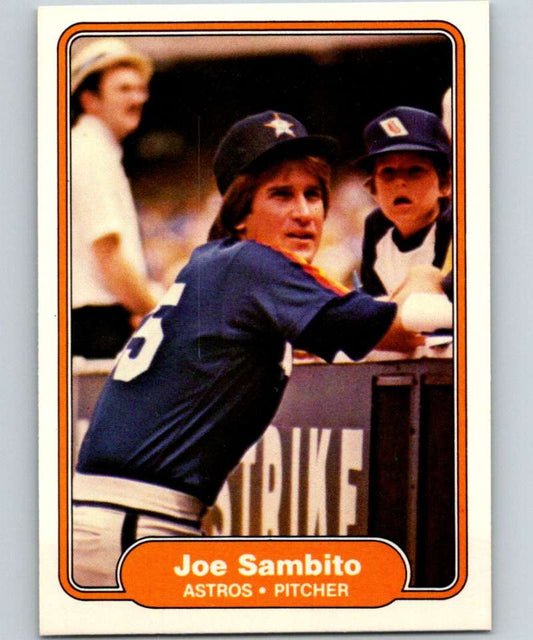 1982 Fleer #230 Joe Sambito Astros Image 1