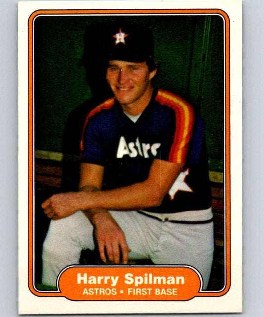 1982 Fleer #233 Harry Spilman Astros Image 1