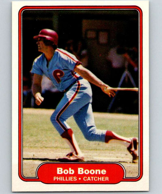 1982 Fleer #240 Bob Boone Phillies Image 1