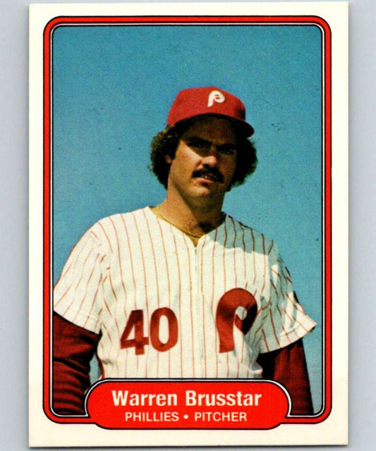 1982 Fleer #242 Warren Brusstar Phillies Image 1