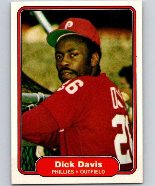 1982 Fleer #245 Dick Davis Phillies Image 1