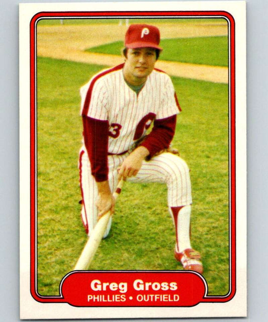 1982 Fleer #246 Greg Gross Phillies Image 1