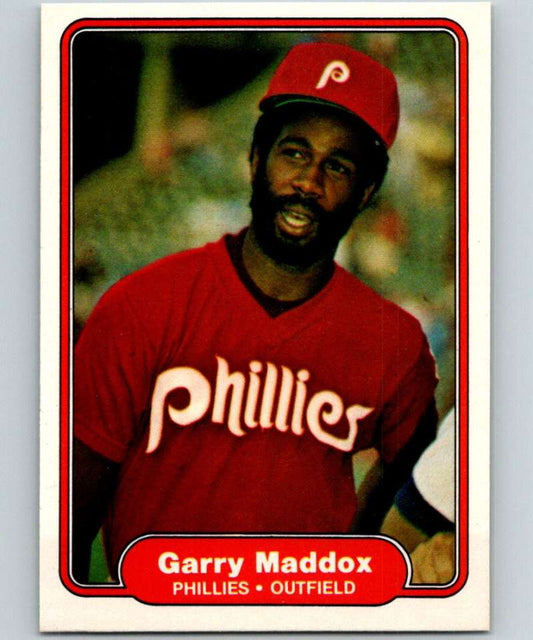 1982 Fleer #248 Garry Maddox Phillies Image 1