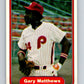 1982 Fleer #249 Gary Matthews Phillies Image 1