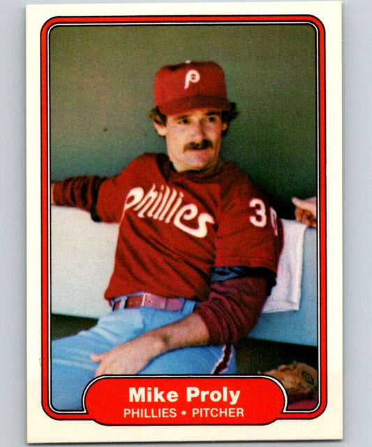 1982 Fleer #254 Mike Proly Phillies Image 1