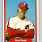 1982 Fleer #255 Ron Reed Phillies Image 1