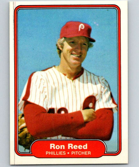 1982 Fleer #255 Ron Reed Phillies Image 1