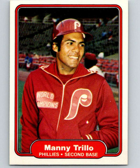 1982 Fleer #260 Manny Trillo Phillies Image 1