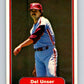 1982 Fleer #261 Del Unser Phillies Image 1