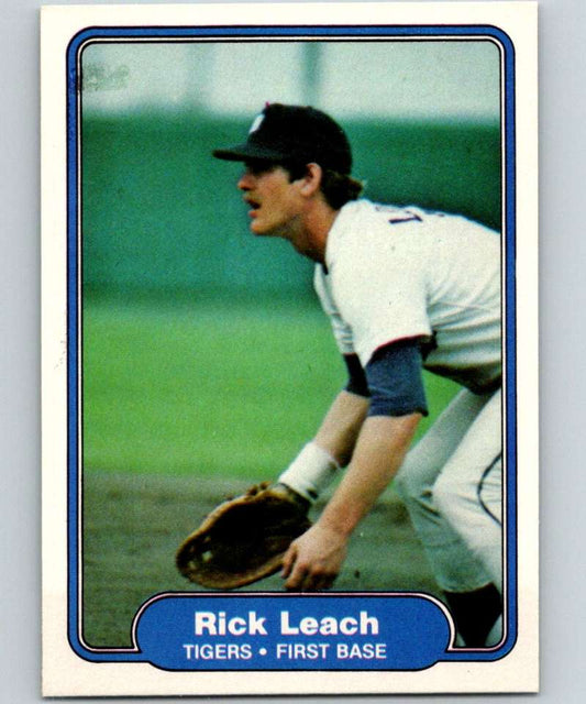 1982 Fleer #272 Rick Leach RC Rookie Tigers Image 1