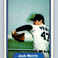 1982 Fleer #274 Jack Morris Tigers