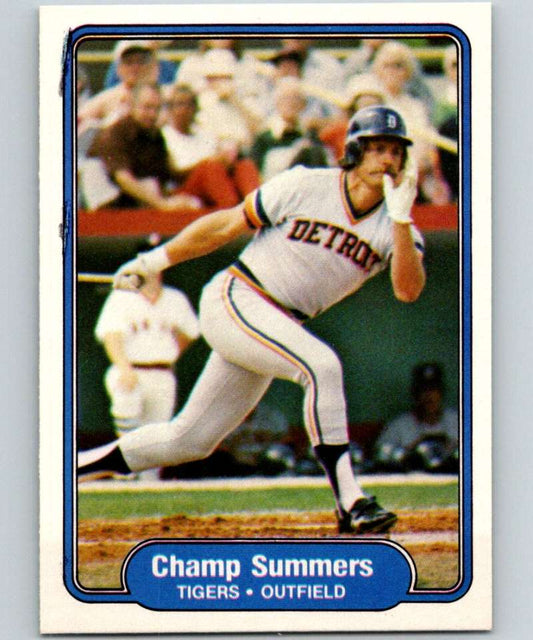 1982 Fleer #282 Champ Summers Tigers Image 1