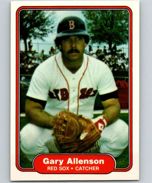 1982 Fleer #287 Gary Allenson Red Sox Image 1
