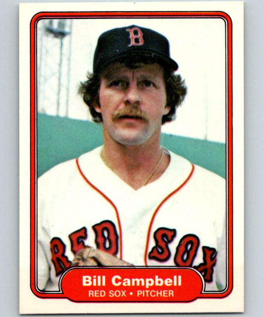 1982 Fleer #289 Bill Campbell Red Sox Image 1