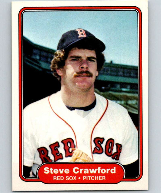1982 Fleer #291 Steve Crawford RC Rookie Red Sox Image 1