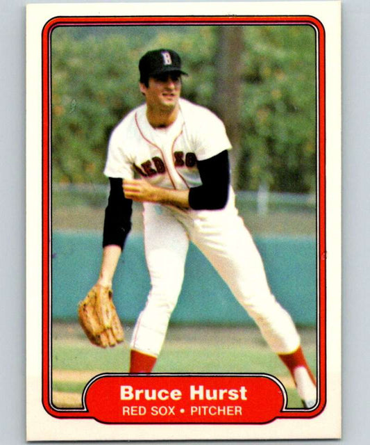 1982 Fleer #297 Bruce Hurst Red Sox Image 1