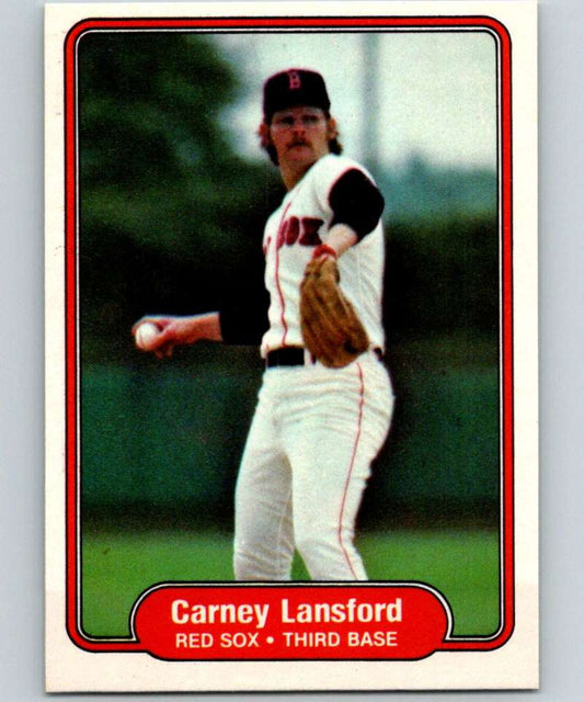 1982 Fleer #298 Carney Lansford Red Sox Image 1