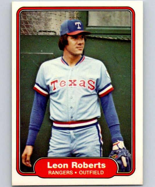 1982 Fleer #329 Leon Roberts Rangers Image 1
