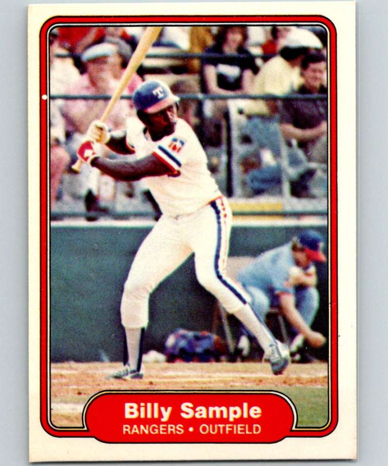 1982 Fleer #330 Billy Sample Rangers Image 1