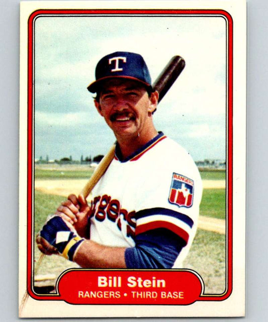 1982 Fleer #331 Bill Stein Rangers Image 1