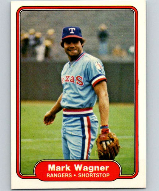 1982 Fleer #333 Mark Wagner Rangers Image 1
