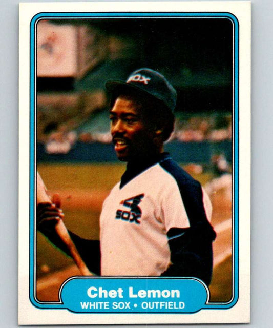 1982 Fleer #351 Chet Lemon White Sox Image 1