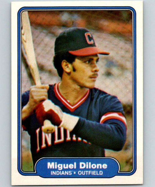 1982 Fleer #365 Miguel Dilone Indians Image 1