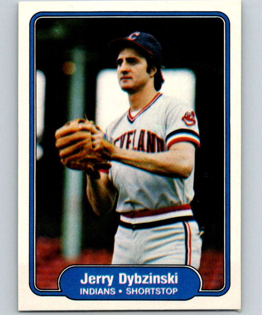 1982 Fleer #366 Jerry Dybzinski Indians Image 1